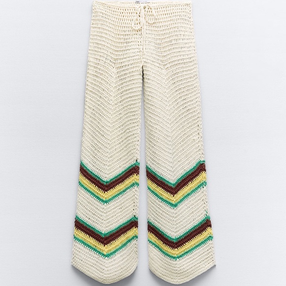 Zara Pants - NEW!!!! 🆕 | Zara | 100% cotton  Crochet Pants
